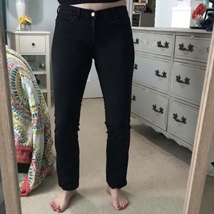 Loft Black Denim Modern Straight Jean, size 6/28